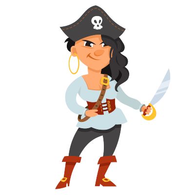 woman pirate with sword
